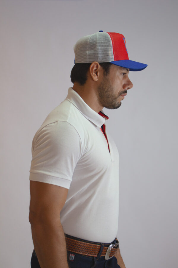 Boné Trucker Azul e Vermelho - Image 7