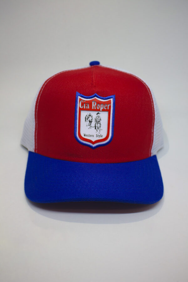 Boné Trucker Azul e Vermelho - Image 3