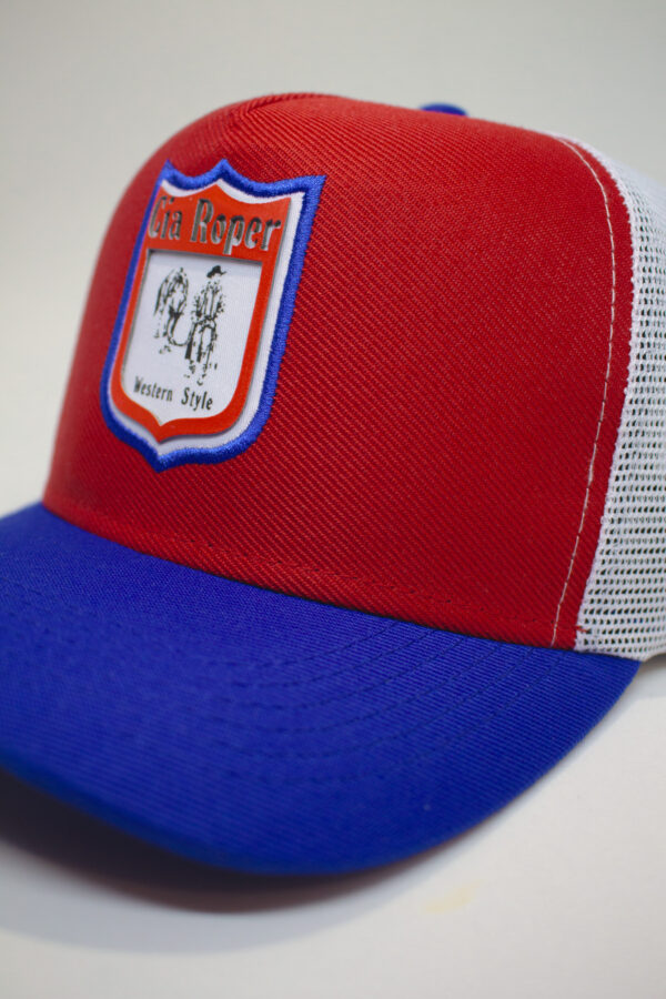 Boné Trucker Azul e Vermelho - Image 4