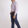 Camisa Masculina Country Manga Longa Xadrez azul claro com faixas brancas - Image 4