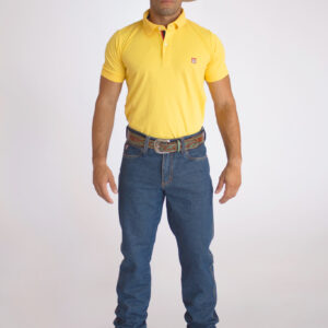Camisa Gola Polo Masculina Clássica Amarelo