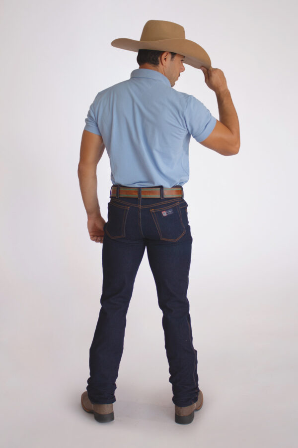 Camisa Gola Polo Masculina Clássica Azul Claro - Image 6