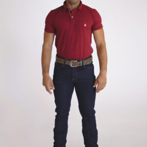 Camisa Gola Polo Masculina Clássica Vinho