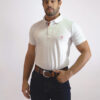 Camisa Gola Polo Masculina Clássica Branca - Image 3