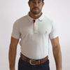 Camisa Gola Polo Masculina Clássica Branca - Image 2
