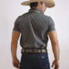 Camisa Gola Polo Masculina Clássica Cinza - Image 3