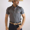 Camisa Gola Polo Masculina Clássica Cinza - Image 5