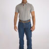 Camisa Gola Polo Masculina Clássica Cinza