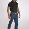 Camisa Gola Polo Masculina Clássica Preta - Image 2