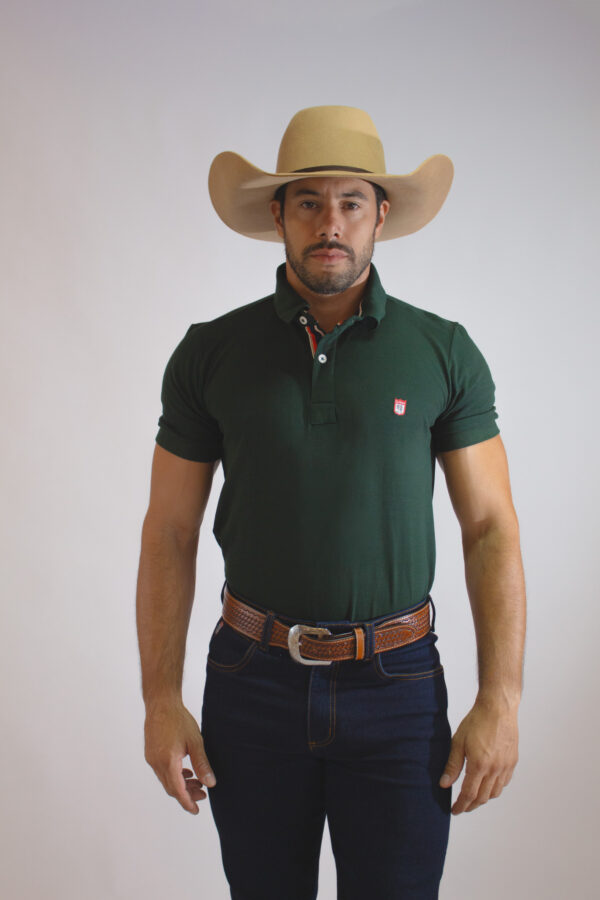 Camisa Gola Polo Masculina Clássica Verde