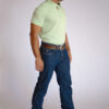 Camisa Gola Polo Masculina Clássica Verde Claro - Image 3