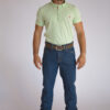 Camisa Gola Polo Masculina Clássica Verde Claro - Image 2