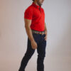 Camisa Gola Polo Masculina Clássica Vermelha - Image 3
