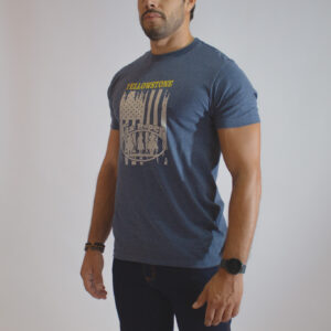 Camiseta Masculina Azul Yellowstone