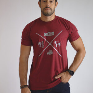 Camiseta Masculina Vinho