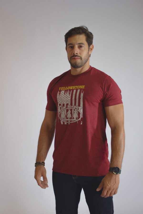 Camiseta Masculina Vinho Yellowstone - Image 2