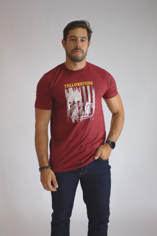 Camiseta Masculina Vinho Yellowstone - Image 4