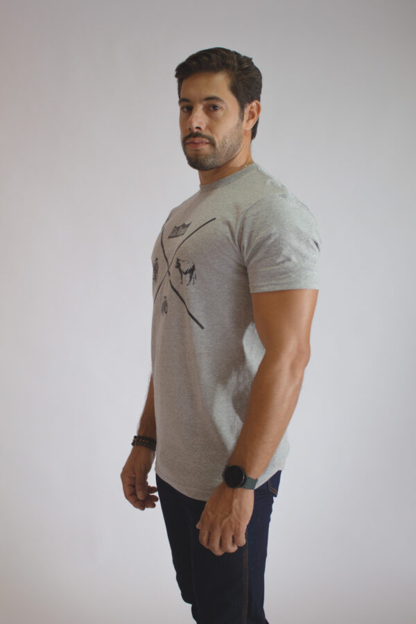 Camiseta Masculina Cinza - Image 4
