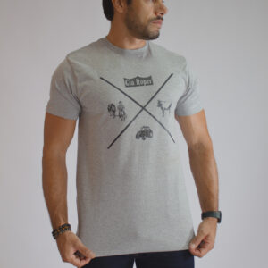 Camiseta Masculina Cinza