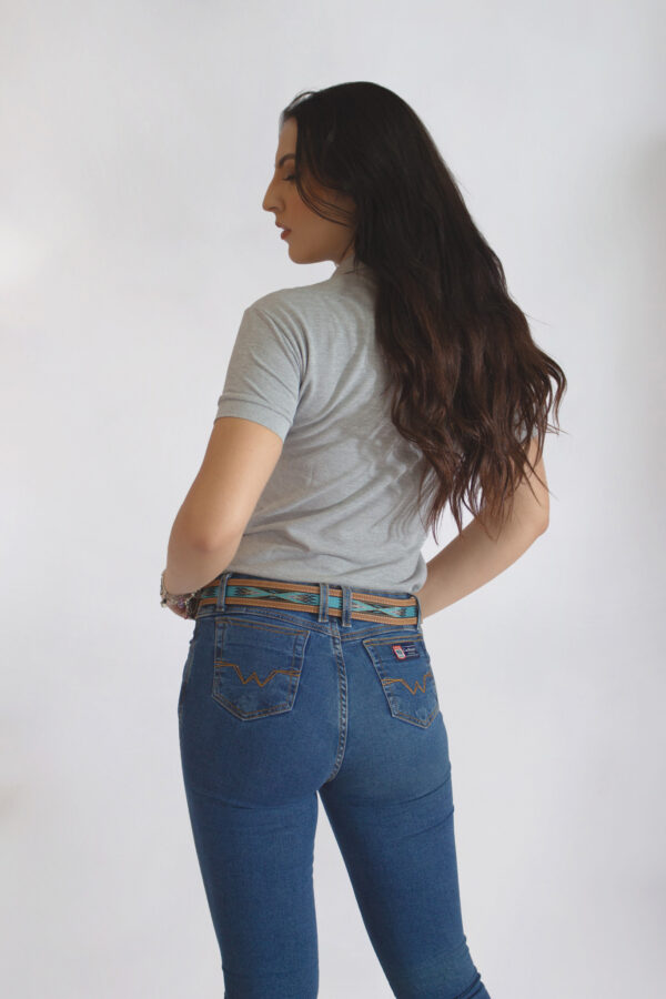 Camisa Gola Polo Feminina Clássica Cinza - Image 18