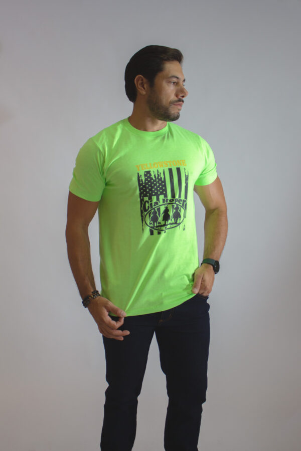 Camiseta Masculina Verde Yellowstone